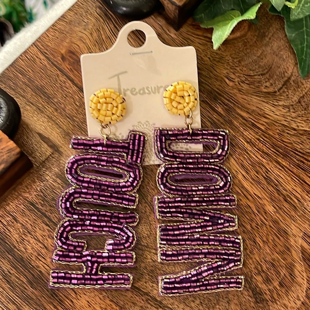 Statement Seed Bead Earrings • Touch Down